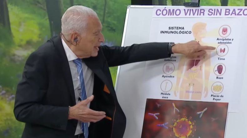 Alberto Cormillot se encargó de explicar cómo puede vivir Thiago Medina sin bazo.