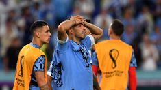 El desconsuelo de Luis Suárez tras la eliminación.