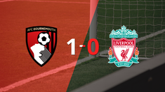 bournemouth aprovecho su localia y vencio a liverpool