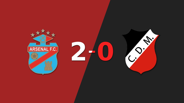 en su casa, arsenal derroto por 2-0 a deportivo maipu