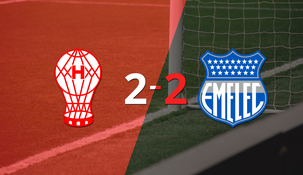 vibrante 2-2 entre huracan y emelec