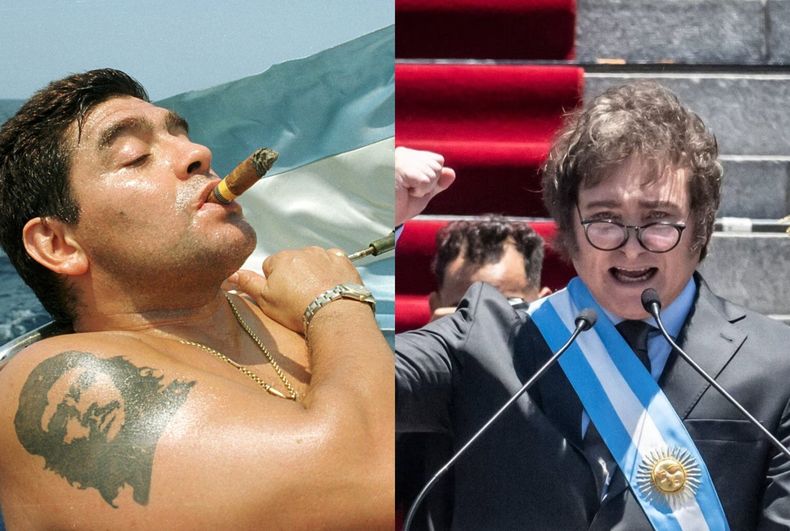 Diego Maradona / Javier Milei