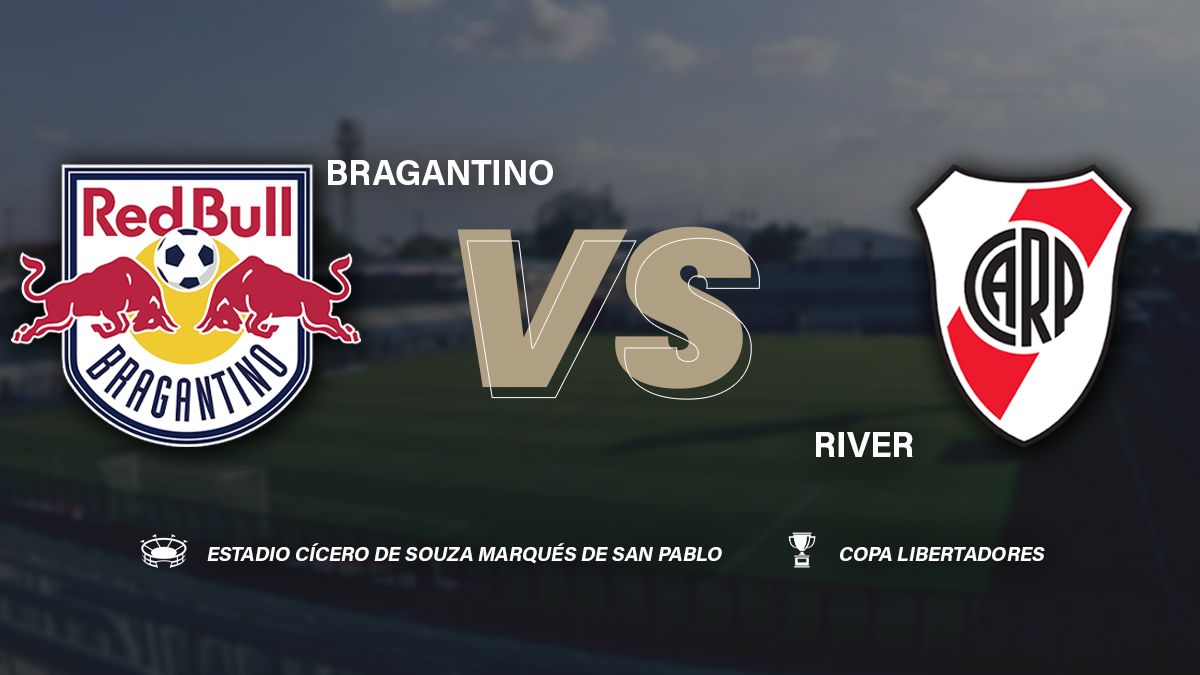 En su visita a Brasil, River empata con Bragantino por la Copa Sudamericana