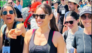 La modelo apareció sonriente tras la separación de Roberto García Moritán por supuestas infidelidades.