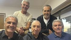 Carlos Salvador Bilardo con cuatro campeones del mundo, Carlos Salvador Bilardo con cuatro campeones del mundo,