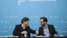 Kicillof junto al ministro de Hábitat y Desarrollo Urbano, Agustín Simone Kicillof junto al ministro de Hábitat y Desarrollo Urbano, Agustín Simone