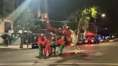 La víctima fue trasladada en helicóptero al hospital de Morón. La víctima fue trasladada en helicóptero al hospital de Morón.