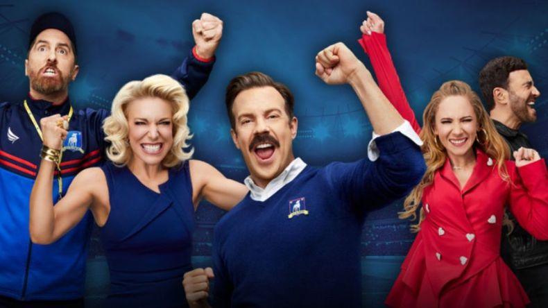 Hunt, Waddingham, Sudeikis, Temple y Goldstein, los principales protagonistas de Ted Lasso.