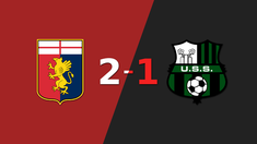 Sassuolo sufre una derrota 2-1 contra Genoa