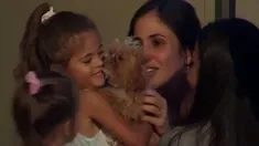 Romina se reencontró con sus hijas luego de cinco meses de aislamiento. Romina se reencontró con sus hijas luego de cinco meses de aislamiento.