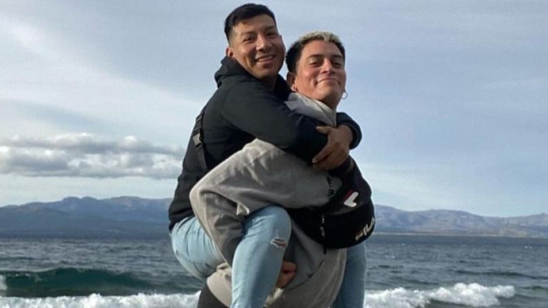 Germ&aacute;n Medina junto a su pareja Julio Mendoza.&nbsp;
