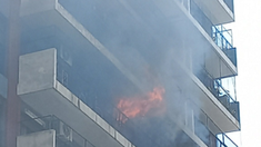 Las imágenes del edificio incendiado en Villa Crespo.
