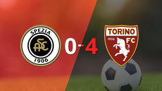 de visitante, torino goleo a spezia contundentemente 4 a 0
