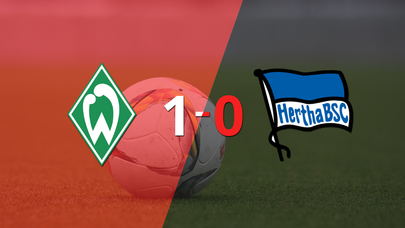 Con lo justo, Werder Bremen venció a Hertha Berlín 1 a 0 en el estadio Wohninvest Weserstadion