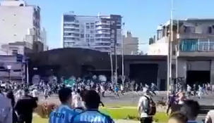 La barra de Racing protagonizó serios incidentes en la previa del encuentro contra Newells.
