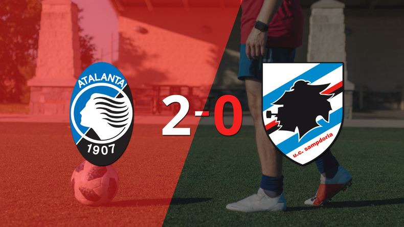 Con dos goles, Atalanta se impuso a Sampdoria en el estadio Gewiss Stadium