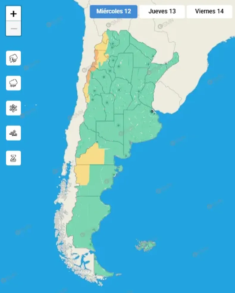 Alertas para este 12-8