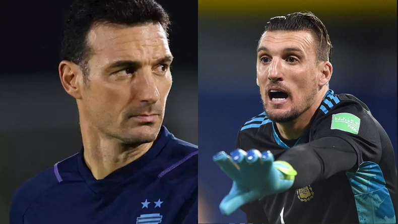 Scaloni explicó por qué Armani no fue a la gira de la Selección.