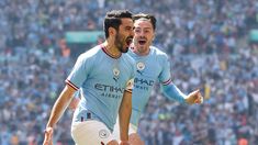 Gundogan, autor del primer gol del partido. Gundogan, autor del primer gol del partido.