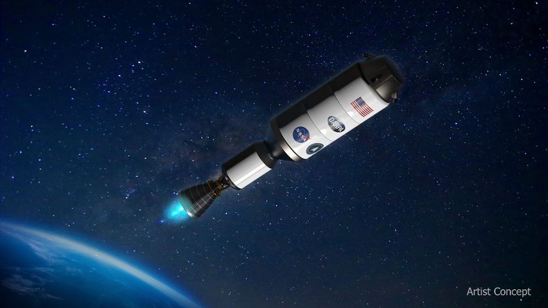 La NASA junto al Pentágono diseñan un cohete de propulsión nuclear para futuras misiones a Marte