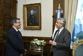 Alberto Fernández se reunión con Germán Martínez.