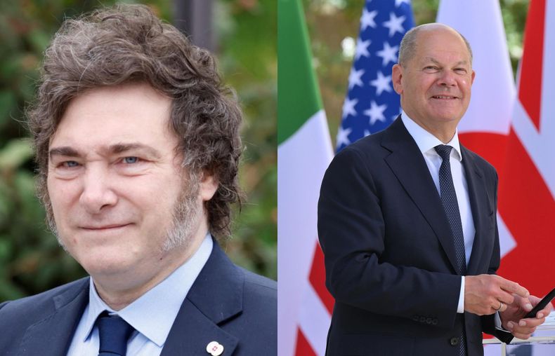 Javier Milei / Olaf Scholz