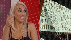 Después del cartel de la hinchada que le dijo puta, Cinthia Fernández responde Después del cartel de la hinchada que le dijo puta, Cinthia Fernández responde