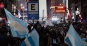 El Obelisco volvió a ser el punto de encuentro en CABA.