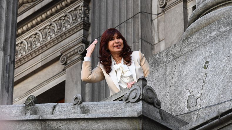 Cristina fue vitoreada en el Congreso  