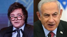 Javier Milei y Benjamin Netanyahu.