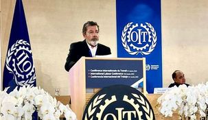 Gerardo Martínez, en la 111° Conferencia Internacional del Trabajo.