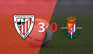 Goleada de Athletic Bilbao a Valladolid con doblete de Gorka Guruzeta incluído