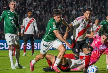 Sarmiento le empató el partido sobre el final del primer tiempo.