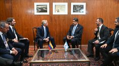 Alberto Fernández y Nicolás Maduro se reunieron en Brasilia.