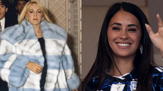Claudia Villafañe, la exesposa de Diego Armando Maradona, y Antonela Roccuzzo, la esposa de Lionel Messi.