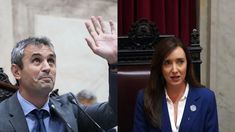 Martín Menem y Victoria Villarruel.