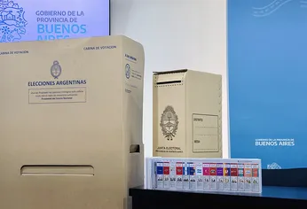 C5N | biombo urna boleta única de papel bup provincia de Buenos Aires