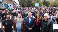 Alberto Fernández encabezó un acto en Llavallol.