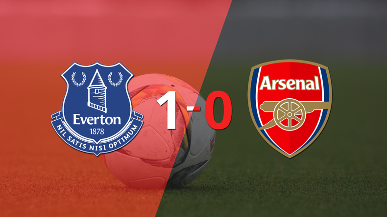 Con lo justo, Everton venció a Arsenal 1 a 0 en el estadio Goodison Park