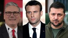 Starmer, Macron y Zelensky buscan la paz en Ucrania. Starmer, Macron y Zelensky buscan la paz en Ucrania.