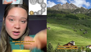 La joven reveló que ganaba el sueldo mínimo en Suiza.