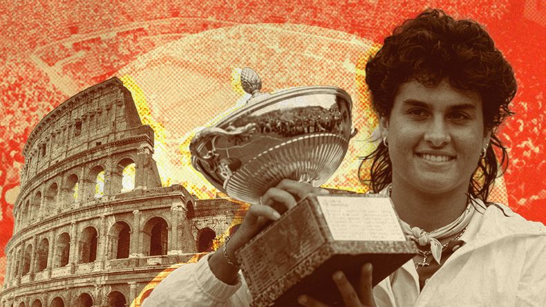 La tenista argentina y una conexión especial con la capital italiana.