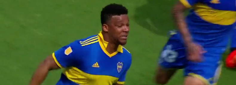 Frank Fabra anotó el gol de Boca contra Gimnasia.