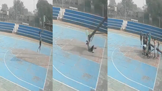 El terrible accidente quedó captado en una cámara de seguridad.&nbsp;