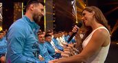Messi siempre se conmovió con la voz de la cantante santafesina.