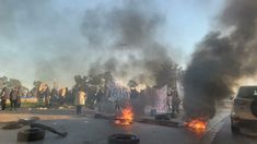 Ya son 24 horas de corte en la autopista Ricchieri. Ya son 24 horas de corte en la autopista Ricchieri.