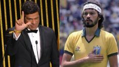 Raí realizó la L mientras presentaba el premio Sócrates. Raí realizó la L mientras presentaba el premio Sócrates.