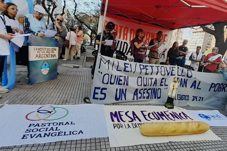 El reclamo por el hambre se unió con una celebración de fe.