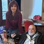 Pablo y su padre, junto a Cristina en San José 1111. Pablo y su padre, junto a Cristina en San José 1111.
