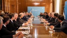 Massa estuvo acompañado por varios funcionarios del equipo económico. Massa estuvo acompañado por varios funcionarios del equipo económico.